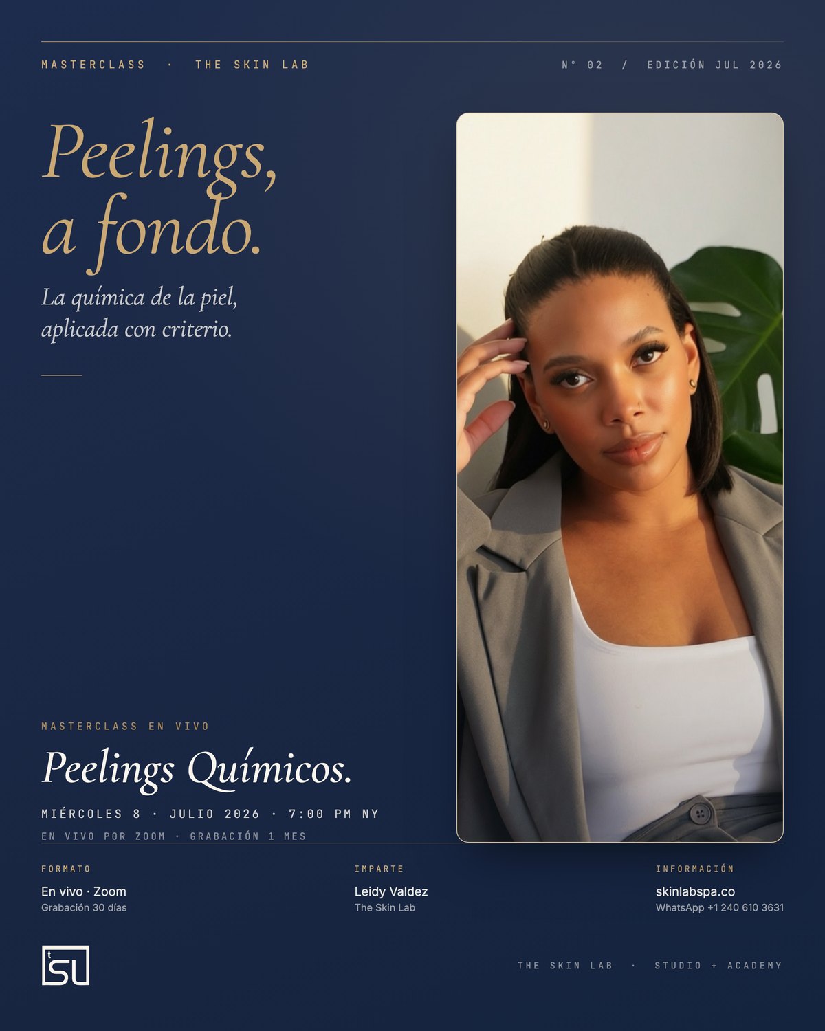 Peelings Químicos · Masterclass en vivo por Zoom
